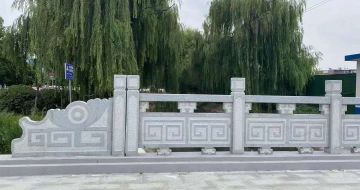 安顺 芝麻灰桥栏杆、河道栏杆安装效果