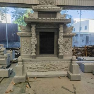 安顺 芝麻灰高档墓碑、土墓，一套也支持定做