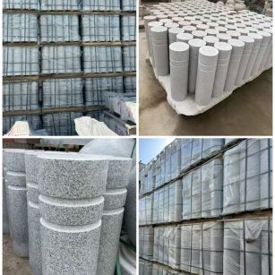 安顺 芝麻白花岗岩挡车柱、隔离柱多少钱