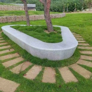 安顺 芝麻白光面整石坐凳