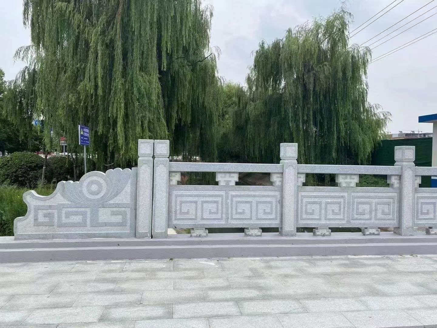 安顺 芝麻灰桥栏杆、河道栏杆安装效果