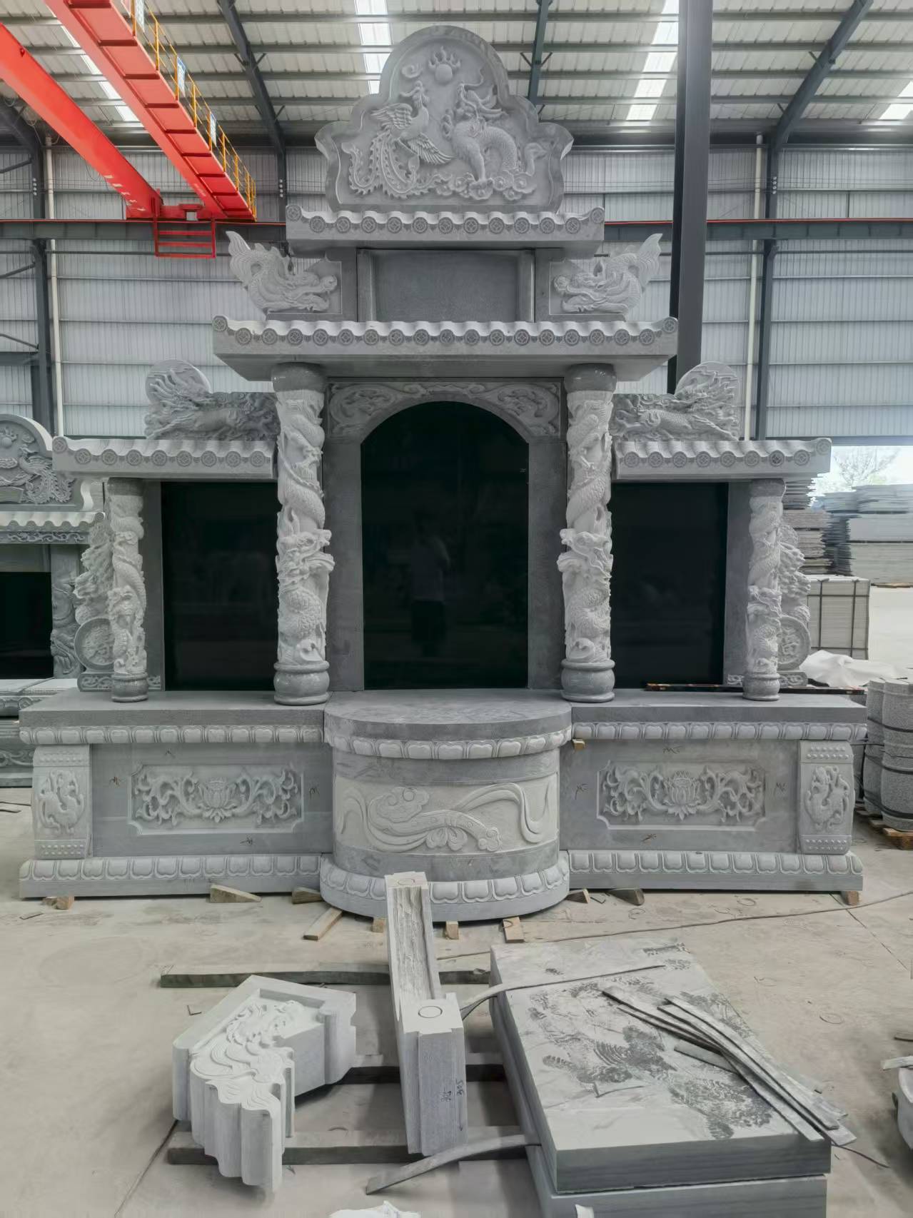 安顺 芝麻灰高档墓碑,土墓,可定制