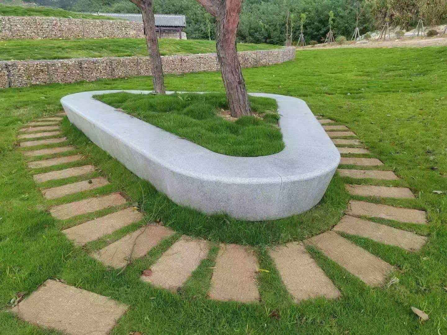 安顺 芝麻白光面整石坐凳